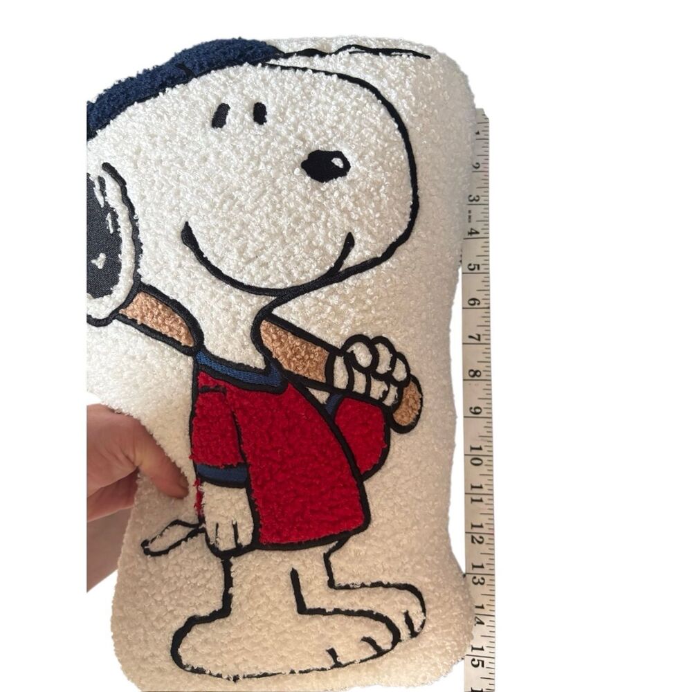 Peanuts Snoopy Sherpa Plush Decorative Throw Pillow
